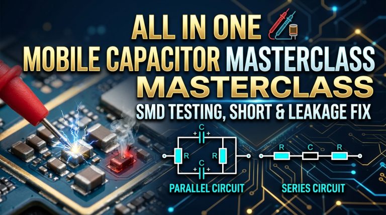 All In One Mobile SMD Capacitor Masterclass: Testing, Parallel vs Series, Short & Leakage Fix | Hardware Solution
