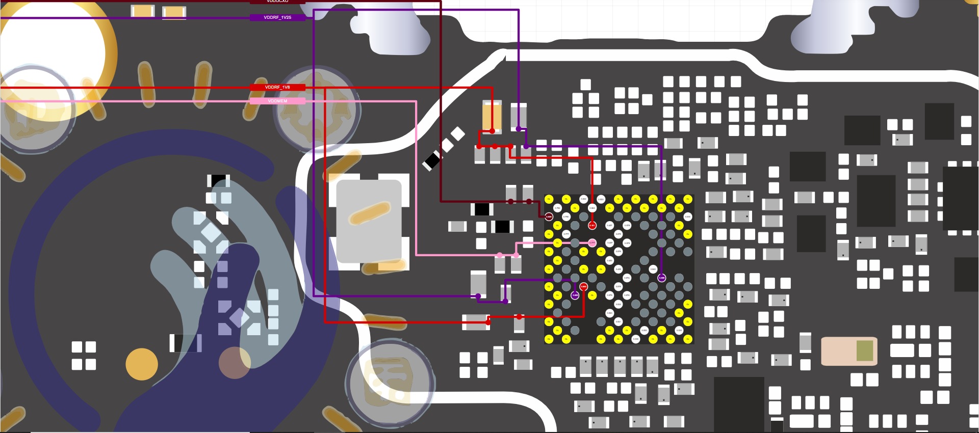 Redmi A3X network RF power rails