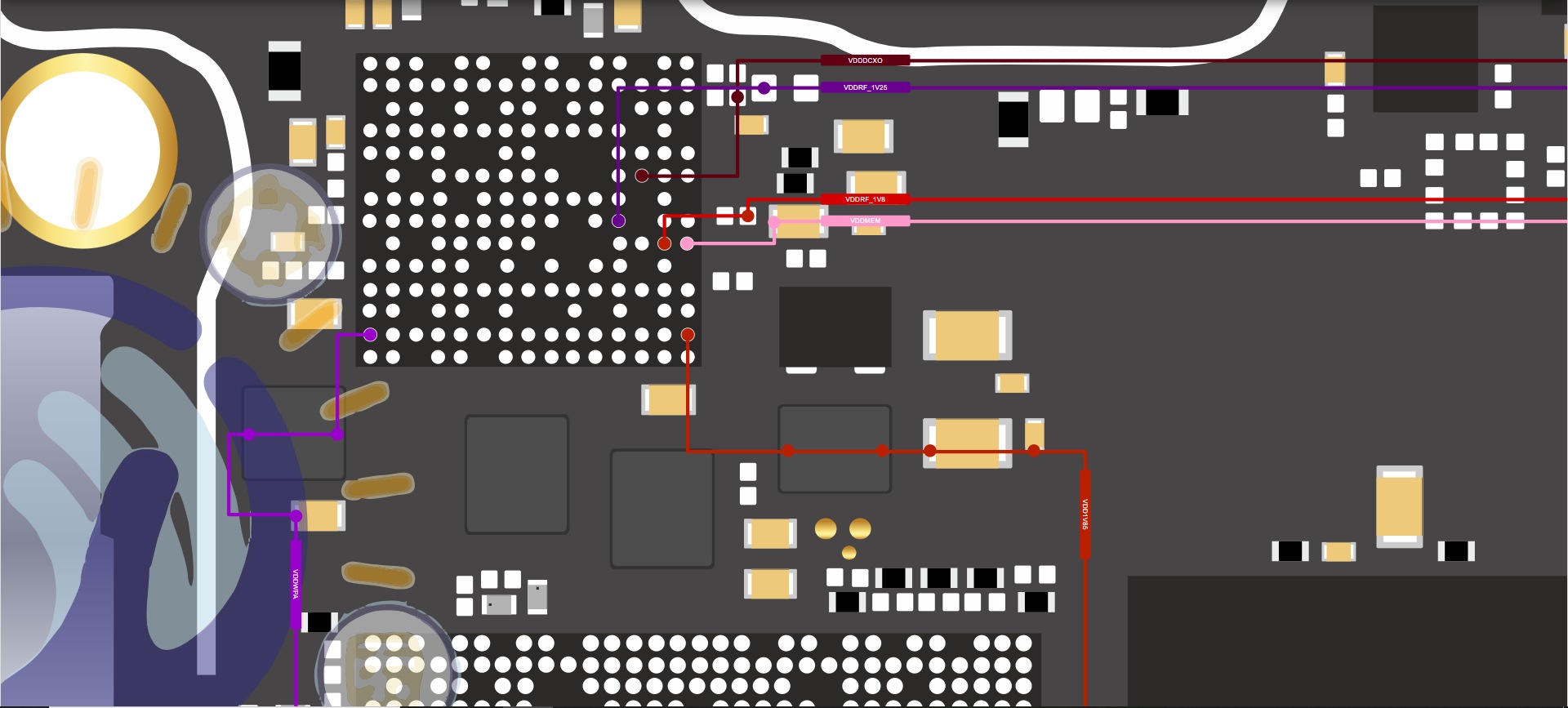 Redmi A3X network XO RF supplies