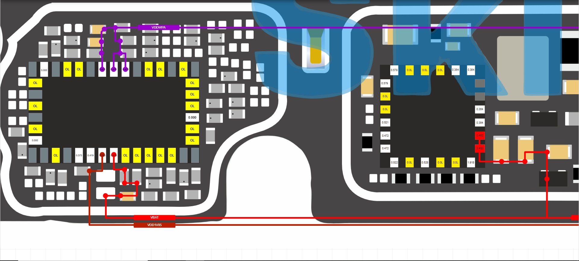 Redmi A3X network PA antenna path